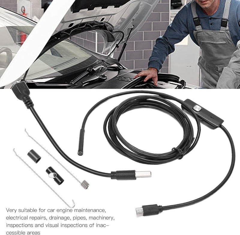 Wal front AN97-5.5 Endoscope Industrial Endoscope Camera with USB Port 5.5mm Lens IP67 70° Viewing Angle 1/9 Inch Sensor for Industrial Inspection((1M)) - Image 5