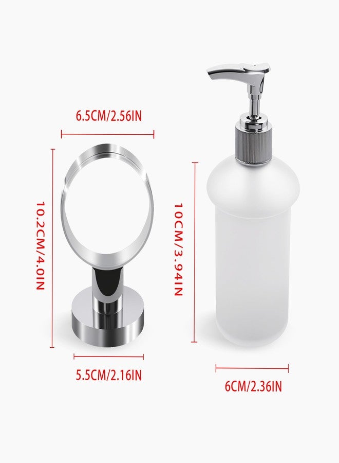 SWETON Bathroom Lavatory Soap Lotion Dispenser Pump Wall Mount with SUS304 Stainless Steel Holder - Image 3