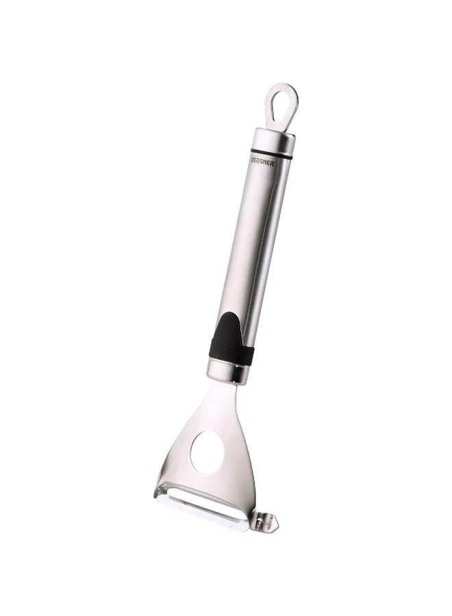 بيرجنر قشارة فواكه وخضار على شكل حرف Y من مصنوعة من الفولاذ المقاوم للصدأ - سهلة الاستخدام - فضي - 6 × 18.5 سم - BG-3217 - Image 1