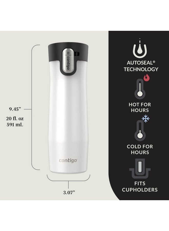 Contigo Contigo AUTOSEAL West Loop Vacuum-Insulated Stainless Steel Travel Mug with Easy-Clean Lid, 20 oz, 2-Pack - Image 2