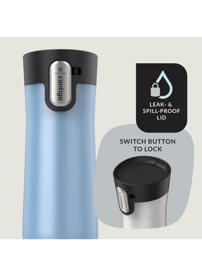 Contigo Contigo AUTOSEAL West Loop Vacuum-Insulated Stainless Steel Travel Mug with Easy-Clean Lid, 20 oz, 2-Pack - Image 3