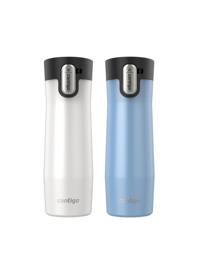 Contigo Contigo AUTOSEAL West Loop Vacuum-Insulated Stainless Steel Travel Mug with Easy-Clean Lid, 20 oz, 2-Pack - Image 1