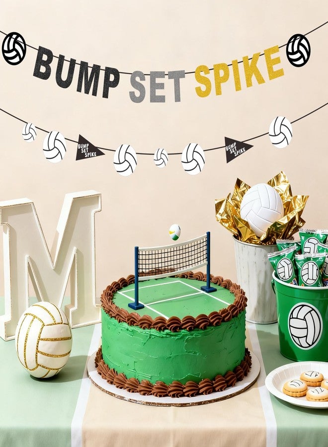 Difuento Volleyball Party Decorations Banner Bump Set Spike Banner for Sports Themed Party Supplies - Image 4