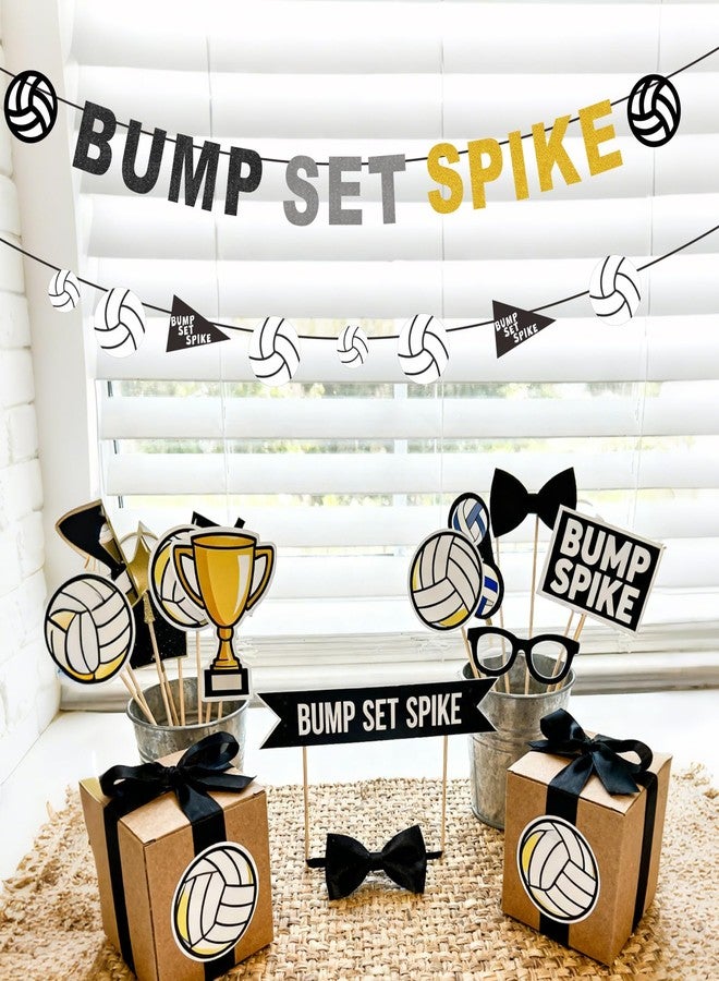 Difuento Volleyball Party Decorations Banner Bump Set Spike Banner for Sports Themed Party Supplies - Image 2