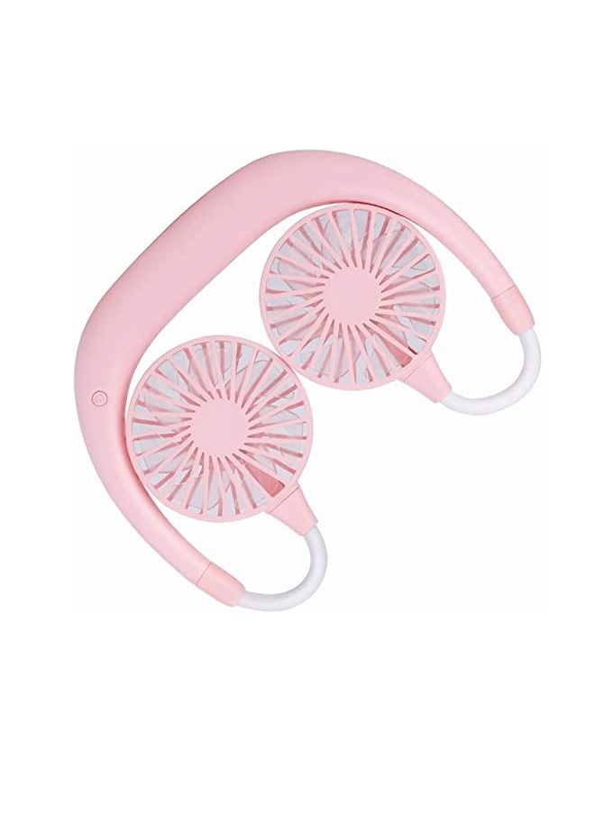Generic Hands Free Neck Band Hanging USB Rechargeable Dual Fan Mini Air Cooler For Summer - Image 1