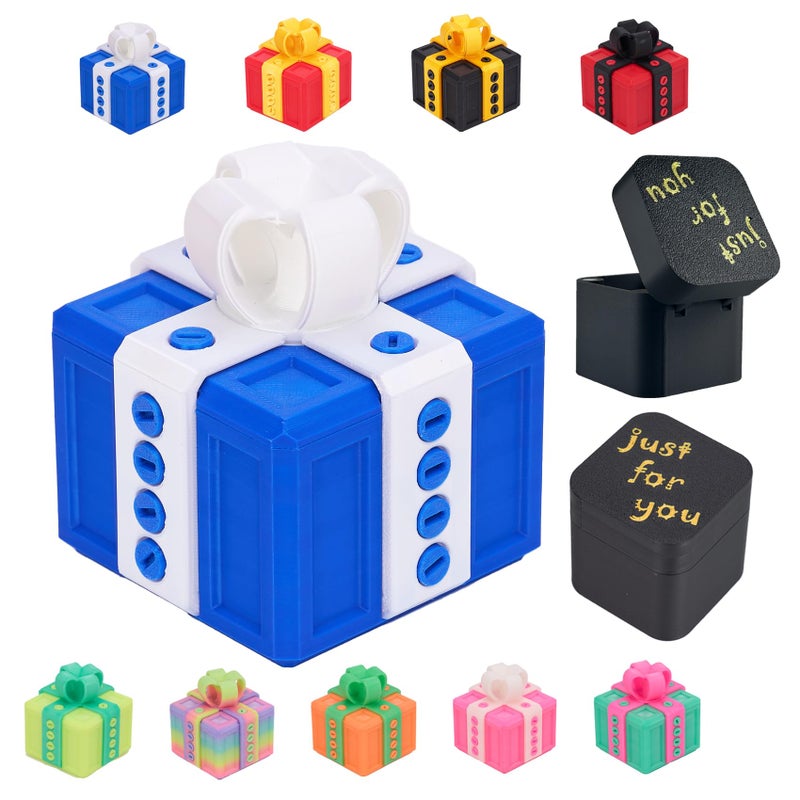 CGXRDK Annoying Gift Box with ScrewsIncludes Finger Box InsidePrank Popup Finger Fun Gag Novelty GiftGlow in The Dark ColorTakeApart Puzzle Surprise Prank Box - Image 3