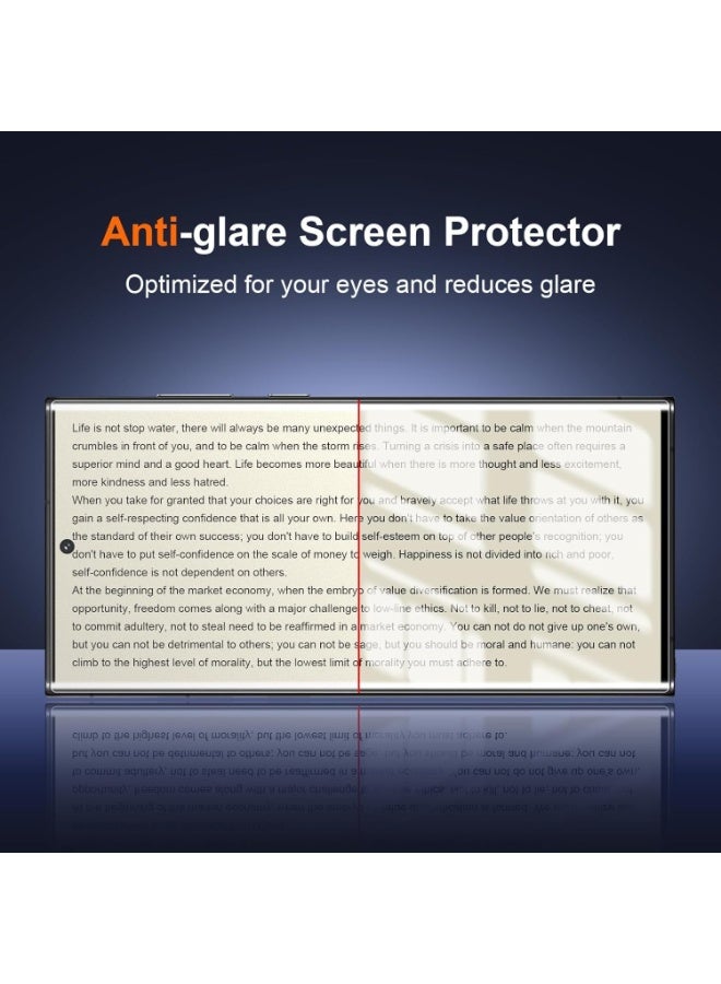 Muzz MATTE Screen Protector for Samsung Galaxy S23 Ultra, Matte Anti-Glare, Anti-Fingerprint, Full Coverage Film Ceramic (Galaxy S23 Ultra) - Image 5