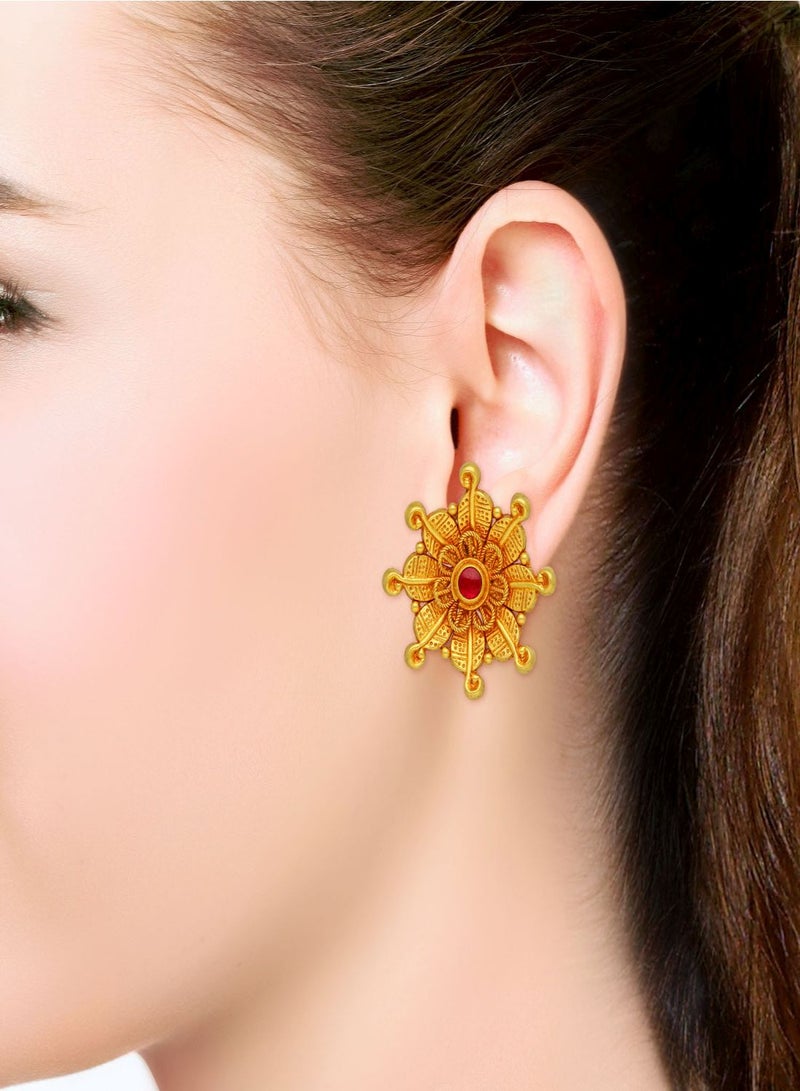 Malabar Gold and Diamonds 22 Carat 916 Purity Gold Earring EG1798798Y for Women  - Image 3