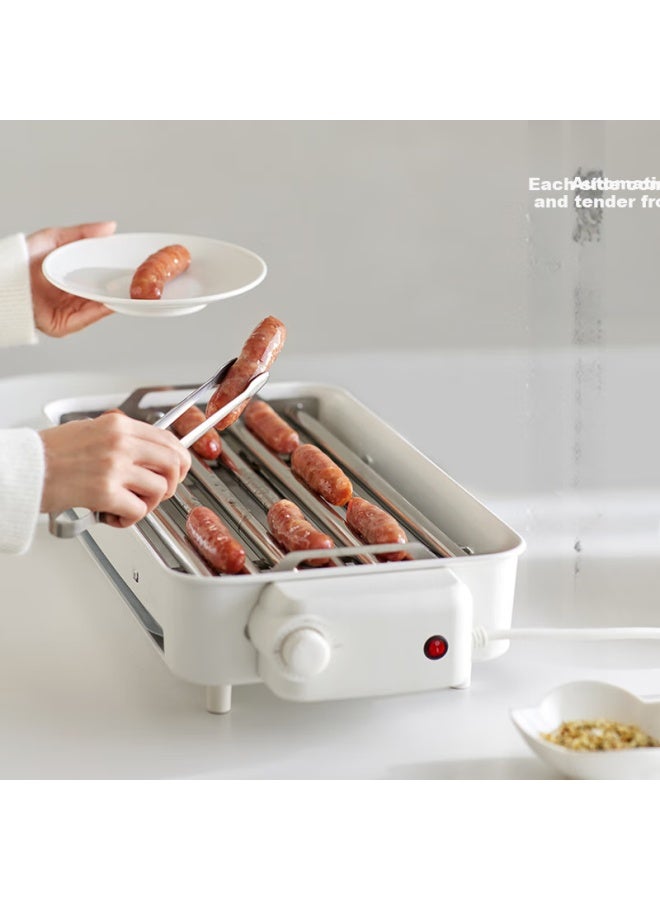 اوراکس Olayks Instant Electric Grill Pan، شواية باربكيو، شواية كهربائية منزلية داخلية، آلة سيخ، آلة تحميص سجق أوتوماتيكية - Image 1