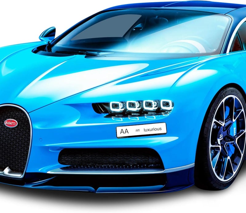 TERMEO حامل لوحات الأرقام الرياضية الفاخرة من نوع Premium Side Mini، مكون من قطعتين (لون أسود)، مناسب لجميع أحجام لوحات الأرقام في دولة الإمارات العربية المتحدة (مقاس 31x10 سم) - Image 1