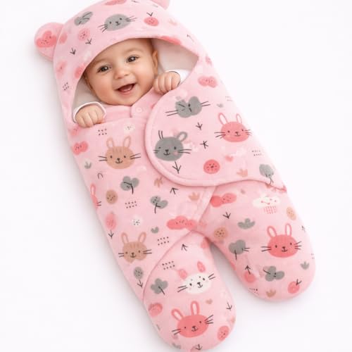 First Kick Baby Blanket Newborn Gift Pack of Swaddle Wrapper, 0-9 Months, Length 68 cm x Width 68 cm - Image 1