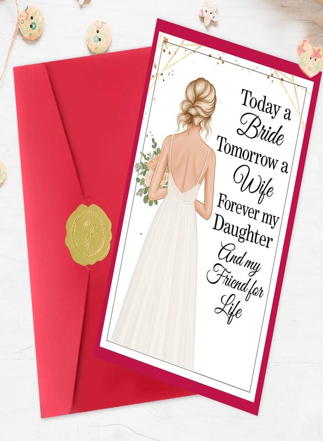 Smithtuy Wedding Card for Daughter,Heartfelt Wedding Day Card Gifts for Daughter from Mom Dad Parents - Image 4
