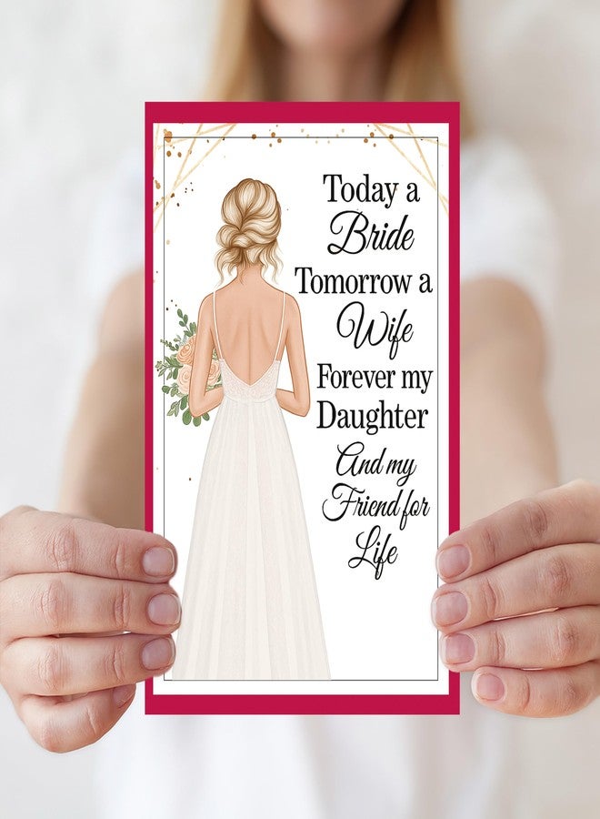Smithtuy Wedding Card for Daughter,Heartfelt Wedding Day Card Gifts for Daughter from Mom Dad Parents - Image 5