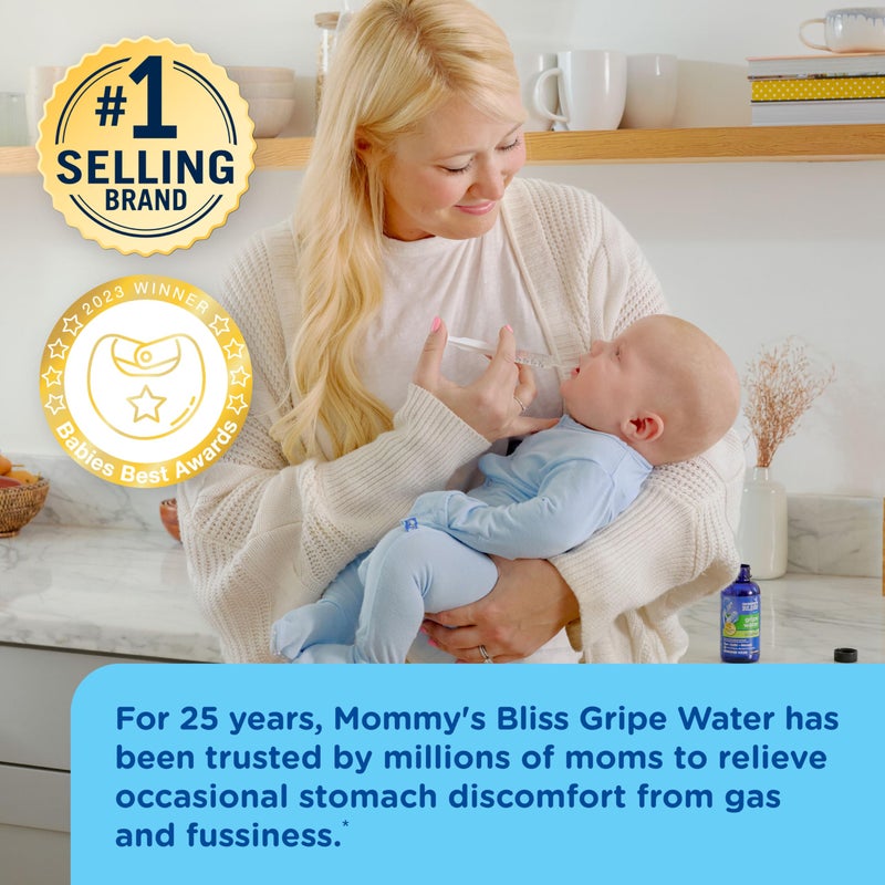 ماما بليس Gripe Water Original, Infant Gas  Colic Relief, Gentle  Safe, 2 Weeks+, 4 Fl Oz (Pack of 1) - Image 5