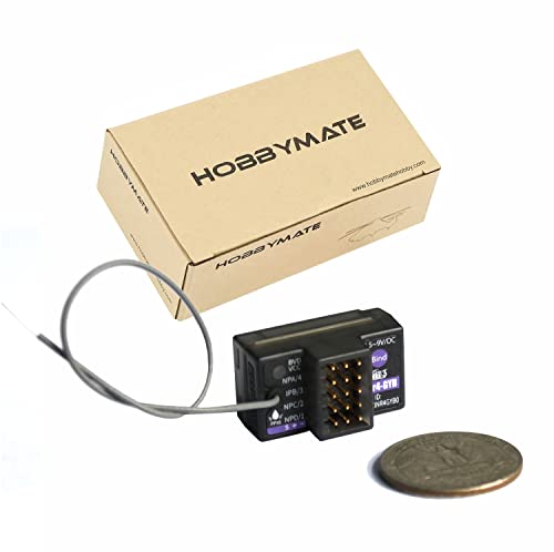 HOBBYMATE Flysky INr4 Gyro Receiver 4 Channels for Flysky NB4 NB4 Noble Lite Noble Pro Radio Transmitter AFHDS 3 - Image 1