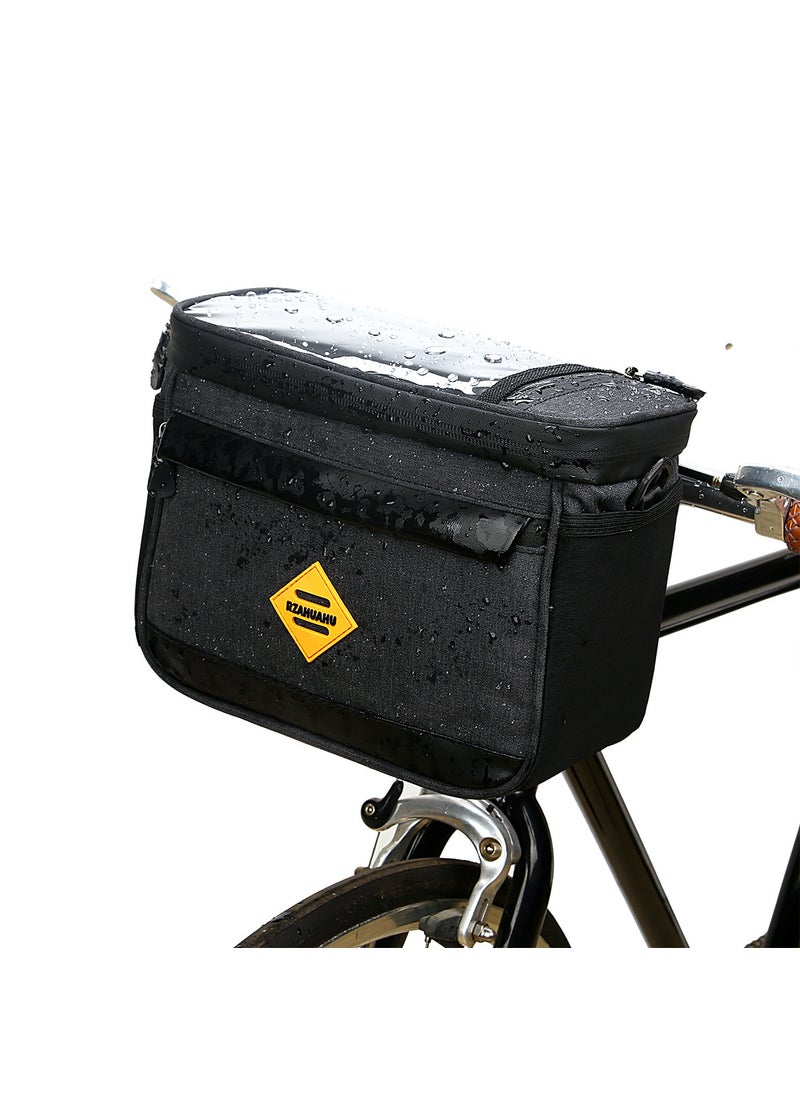 Generic Waterproof Mobile Phone Bag Electric Bicycle Front Storage Pouch Small Hanging Bag For ATV UTV Bags Storage Accessories Black 