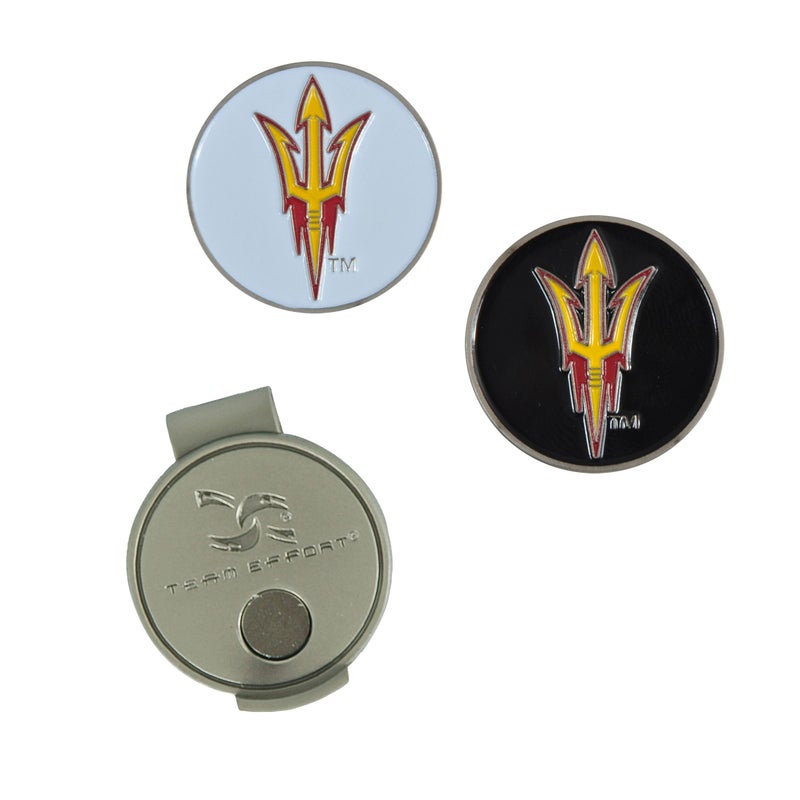 Team Effort NCAA Arizona State Sun Devils Hat Clip and 2 Golf Ball Markers - Image 2