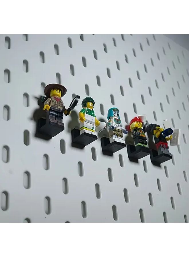 Black Lego Mini Figure Display Stands 5pcs Compatible with All Lego Figures - Image 5