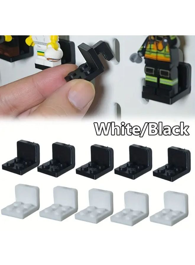 Black Lego Mini Figure Display Stands 5pcs Compatible with All Lego Figures - Image 1