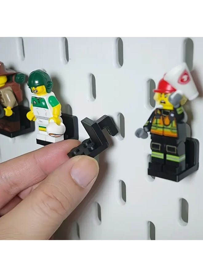 Black Lego Mini Figure Display Stands 5pcs Compatible with All Lego Figures - Image 4