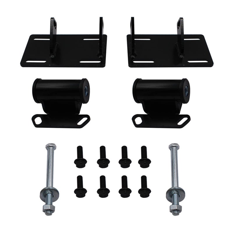 Full Engine Mount Adapter Plates Urethane Swap Kit Compatible with GMC Sonoma S15 Chevrolet Blazer S10 LSx LS1 LS2 LS Conversion Motor MountsFrame Mount Adapter Plate