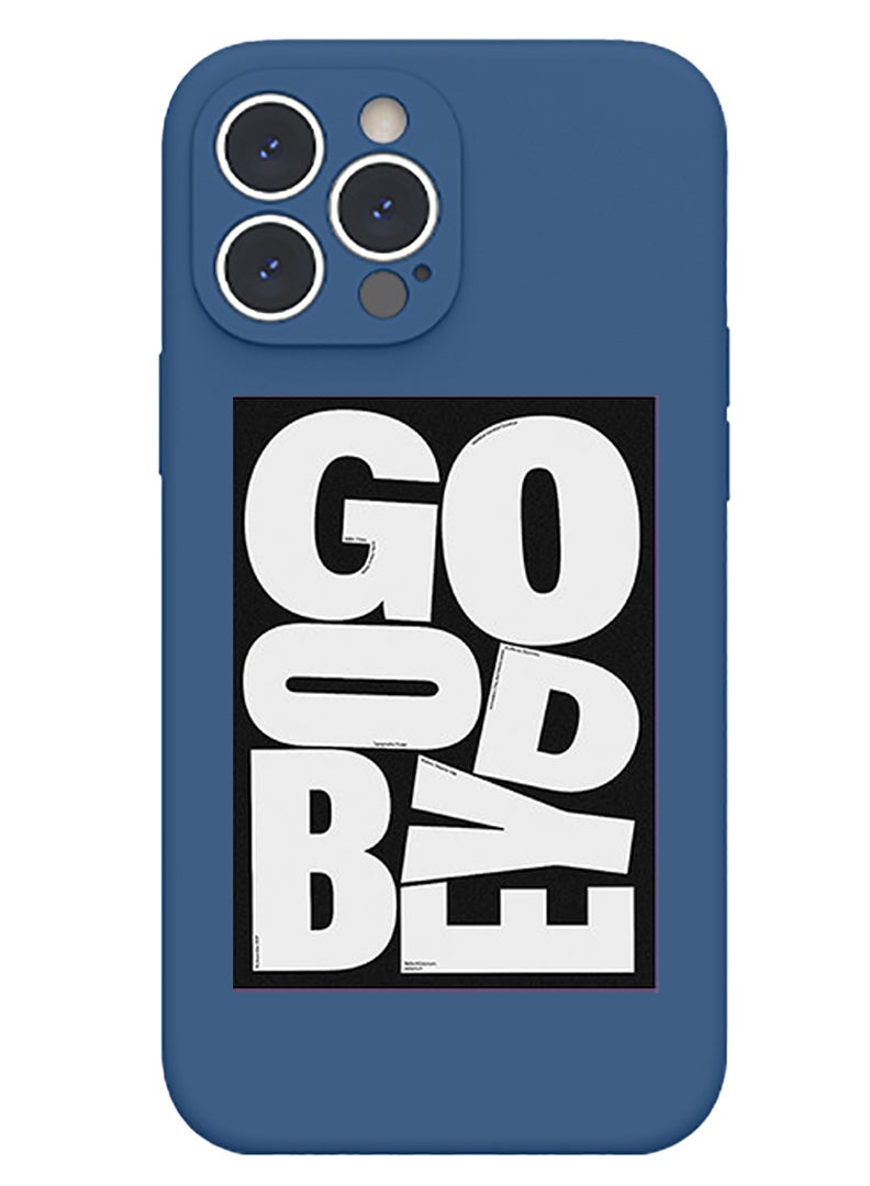 Theodor Protective Slim Fit Case Liquid Silicone Cover with Full Body Protection Anti-Scratch Shockproof Case For iPhone 15 Pro Max Blue  - Gorilla head - Image 1