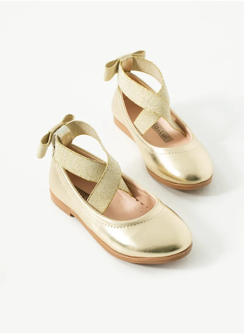 VIA BAMBINO Girl Shoes B-300 Gold