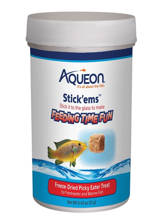 Aqueon Stick'ems Freeze-Dried Picky Eater Pet Fish Treat - Image 1