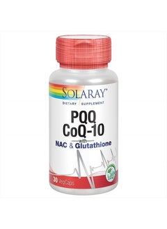 Solaray PQQ CoQ10, Heart Health Support, 30ct