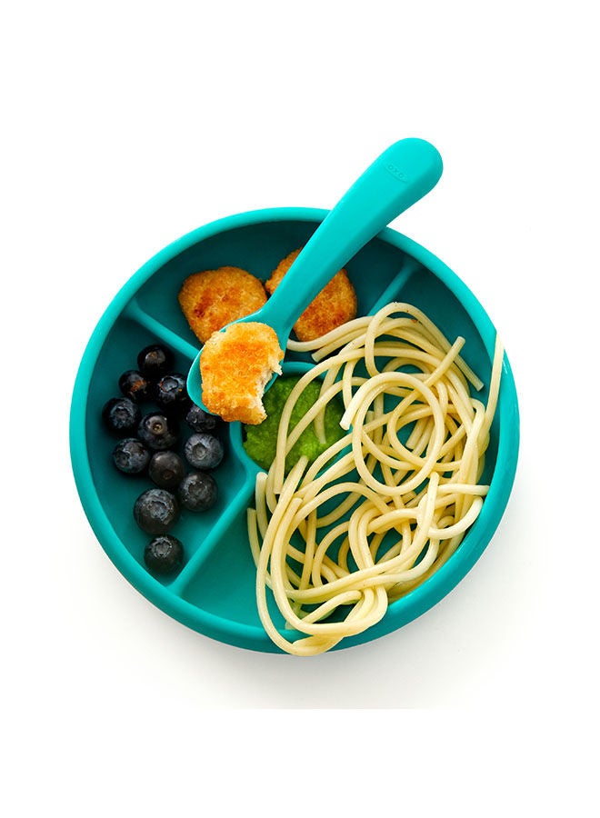 OXO TOT SILICONE DIVIDED PLATE - TEAL - Image 4