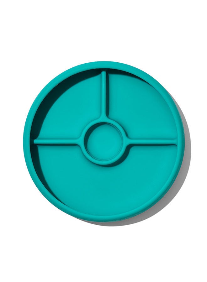 OXO TOT SILICONE DIVIDED PLATE - TEAL - Image 2