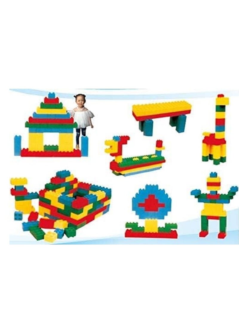 RBWTOYS RBW Toys 42PCS Octagonal Landscaping Building Blocks Bricks For Children | Kids Extra Large Plastic Building Puzzle Blocks Castle Naughty Paradise Toy Kart Track Fence, UMR1RW16642 - Image 2