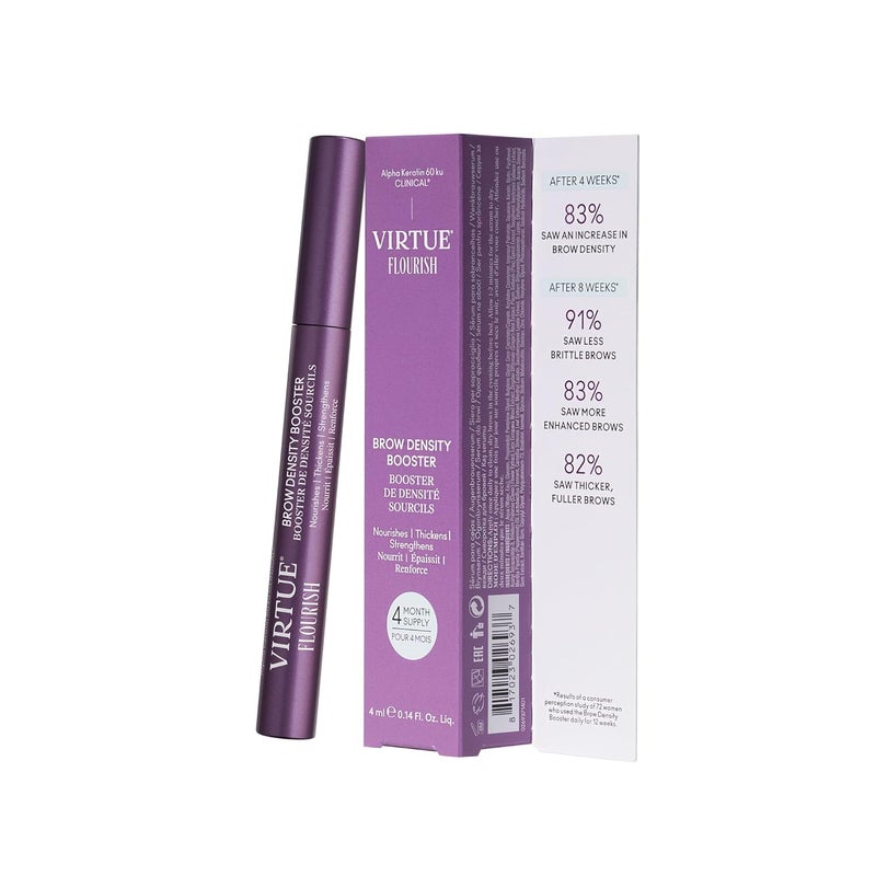 Virtue Flourish Brow Density Booster Treatment with Keratin for Thicker Eyebrows