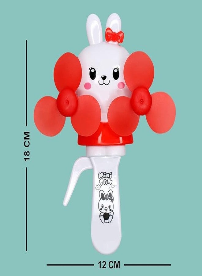 FULLY Pocket Size Mini Hand Fan Toy For Kids Summer Hand Fan For School Kids Travel Fan Toy Hand Driven Fan Toy Multicolor (Pack Of 1) - Image 2