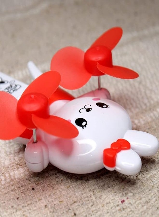 FULLY Pocket Size Mini Hand Fan Toy For Kids Summer Hand Fan For School Kids Travel Fan Toy Hand Driven Fan Toy Multicolor (Pack Of 1) - Image 3