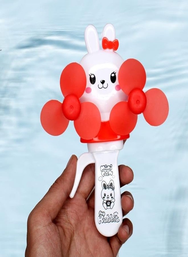 FULLY Pocket Size Mini Hand Fan Toy For Kids Summer Hand Fan For School Kids Travel Fan Toy Hand Driven Fan Toy Multicolor (Pack Of 1) - Image 4