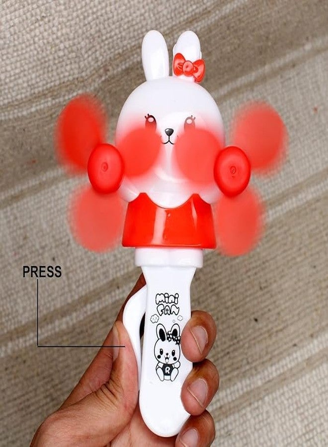 FULLY Pocket Size Mini Hand Fan Toy For Kids Summer Hand Fan For School Kids Travel Fan Toy Hand Driven Fan Toy Multicolor (Pack Of 1) - Image 5