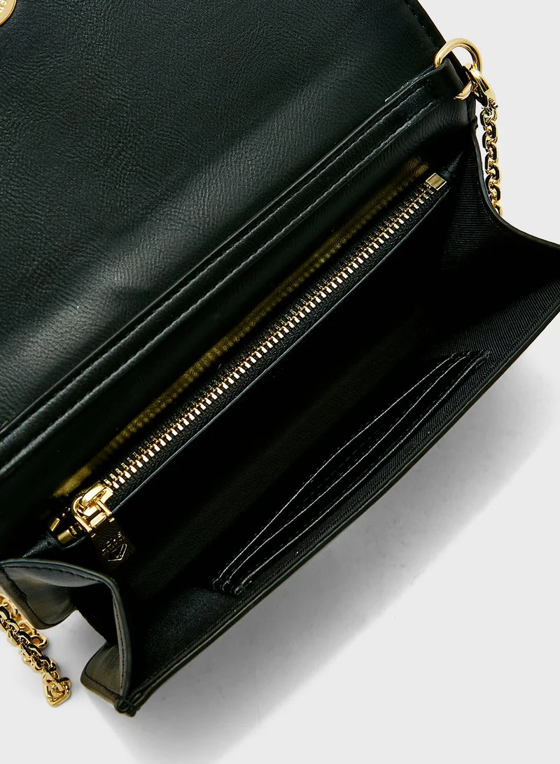 Love Moschino Logo Detail Wallet On Chain