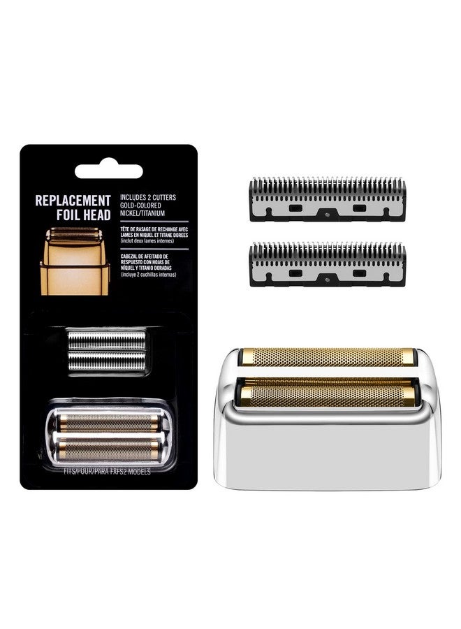 Amorka Replacement Foil And Cutters For Babylisspro Barberology Double Foil Shaver Replacement Foil For Babylisspro Barberology Fxfs2 Shaver Silver - Image 1