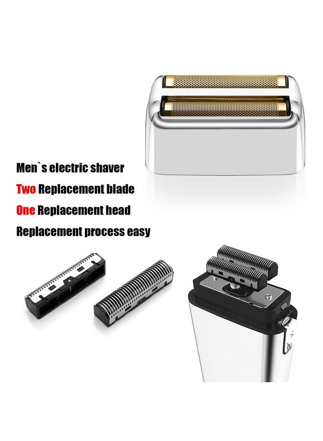 Amorka Replacement Foil And Cutters For Babylisspro Barberology Double Foil Shaver Replacement Foil For Babylisspro Barberology Fxfs2 Shaver Silver - Image 5