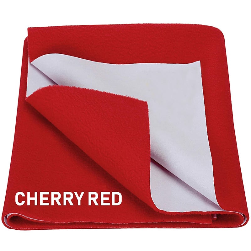 A CUBE LUXURY SOLUTIONS Waterproof Baby Bed Protector Dry Sheet for Newborn Babies Baby Water Resistant Medium Size Dry Sheet Size 70x100CM Red - Image 1