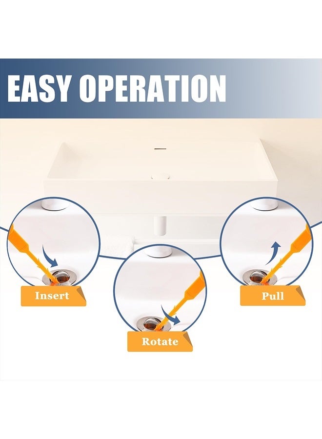 KeyFar 8 Pack 25inch Drain Snake Clog Remover, Drain Hair Remover, Sink Snake Drain Auger Cleaner Tool For Bath Tub, Toilet, Kitchen Sink, Sewer - Image 4