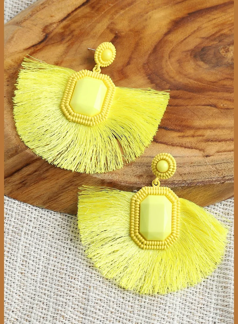 SOHI Gold Plated Party Designer Drop Earring For Women