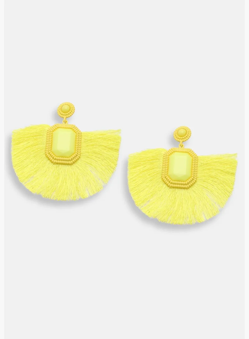 SOHI Gold Plated Party Designer Drop Earring For Women