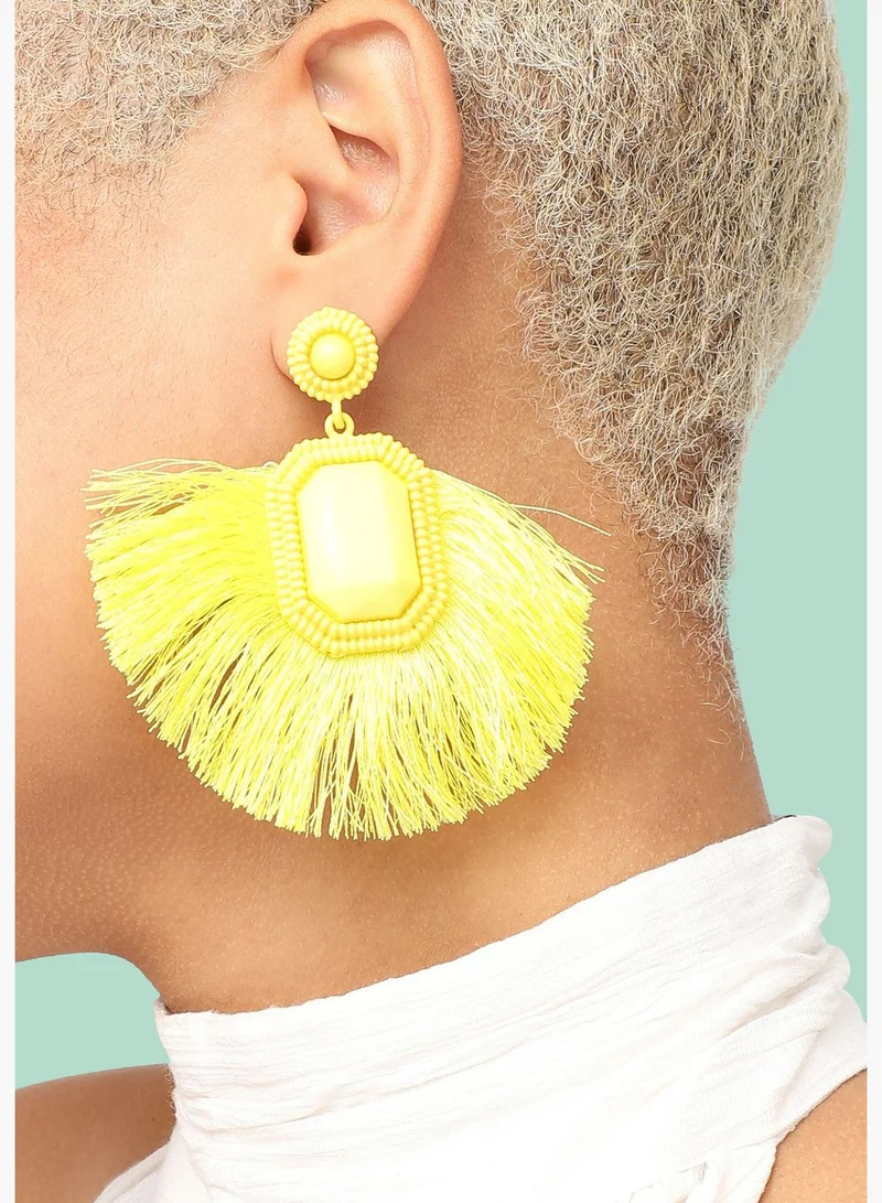 SOHI Gold Plated Party Designer Drop Earring For Women