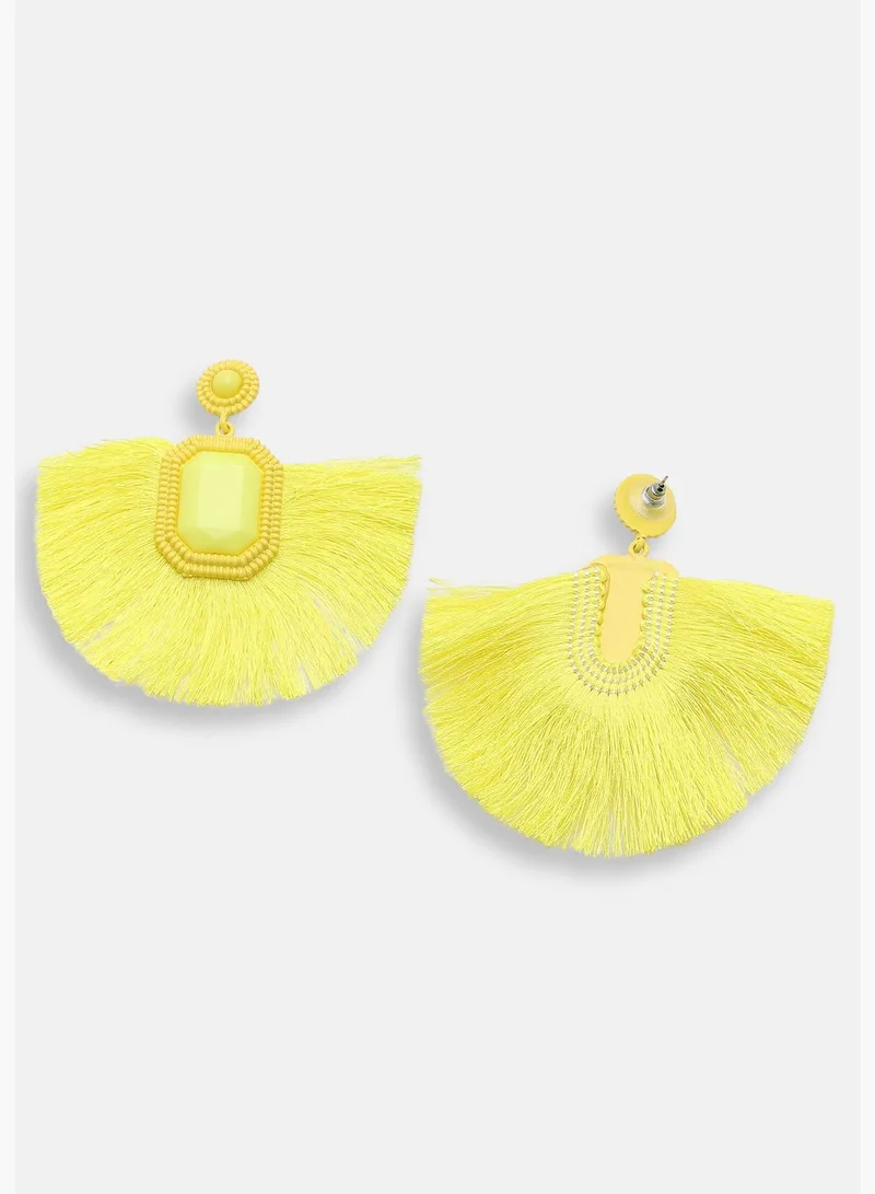SOHI Gold Plated Party Designer Drop Earring For Women