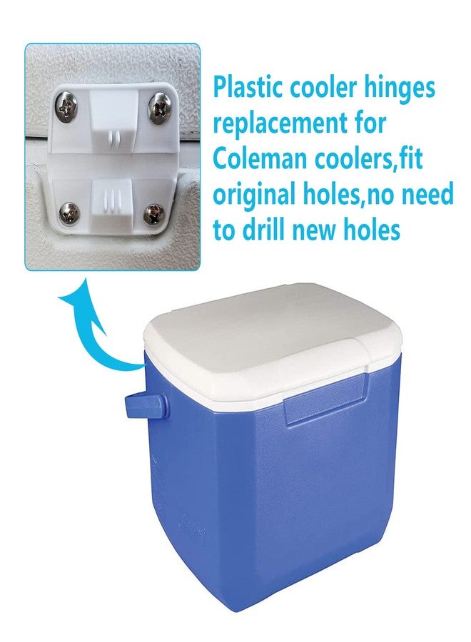 RO6G Cooler Replacement Plastic Hinges with Screws Set for Coleman Cooler - 4 Pack - Image 3