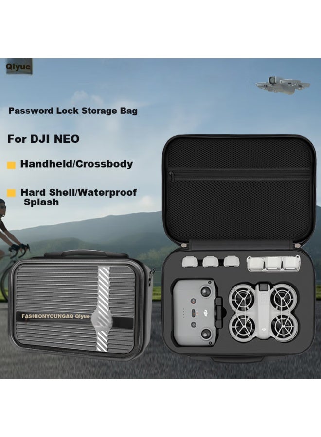 Odd Leaves Qiyie Hard Shell Storage Box With Password Lock For Dji Mavic Air 2 Drone Accessories Storage Case Single Shoulder Backpack Crossbody Bag Handbag - Image 1
