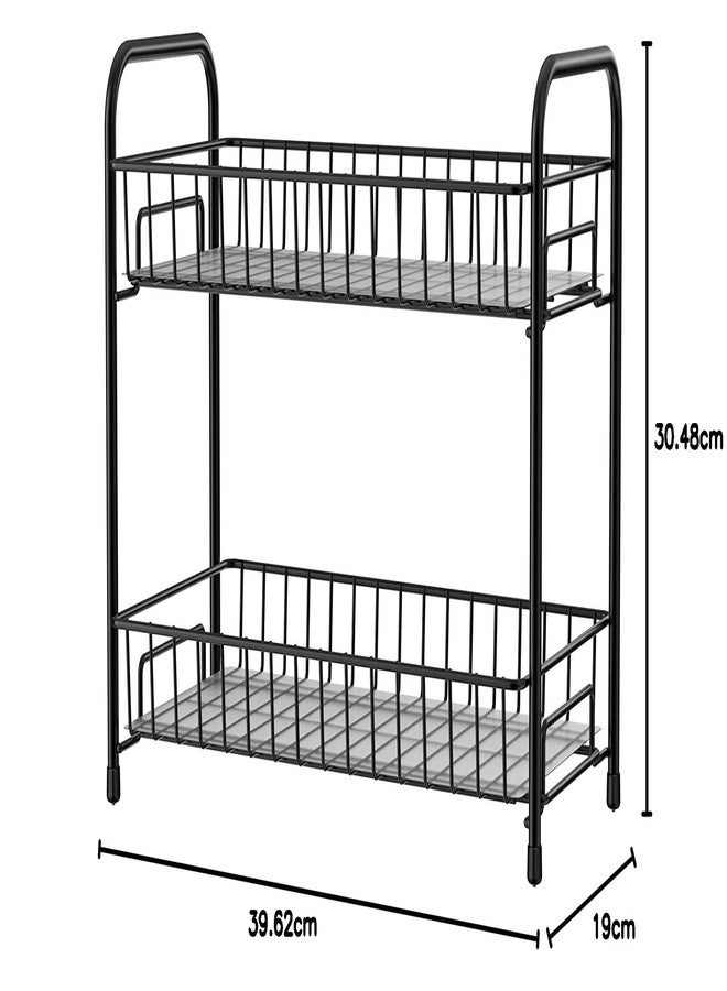 TENET Countertop Organizer Organization, 2 Tier Moveable Corner Shelf for Kitchen, Bathroom, Spice Rack, Coffee Area, Over Sink, Dresser Table - Image 2