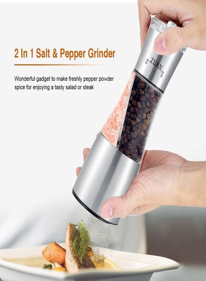 SEMNOX CREATION Pepper Grinder Premium Stainless Steel Salt and Pepper Mill with Adjustable Coarseness Salt Grinder and Pepper Shaker Mill - Image 4